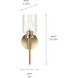 Madden 1 Light 5 inch Champagne Bronze Wall Sconce Wall Light