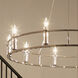 Rosalind 10 Light 50 inch Polished Nickel Chandelier Ceiling Light