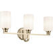 Gioe 3 Light 24.25 inch Champagne Bronze Vanity Light Wall Light