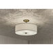 Shailene 3 Light Natural Brass Semi Flush Light Ceiling Light