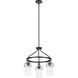 Everett 3 Light 22.75 inch Black Chandelier Ceiling Light, Medium