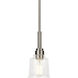 Aivian 1 Light 5.25 inch Nickel Textured Mini Pendant Ceiling Light