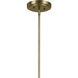Winslow 8 Light 20 inch Natural Brass Chandelier Ceiling Light, 1 Tier, Small