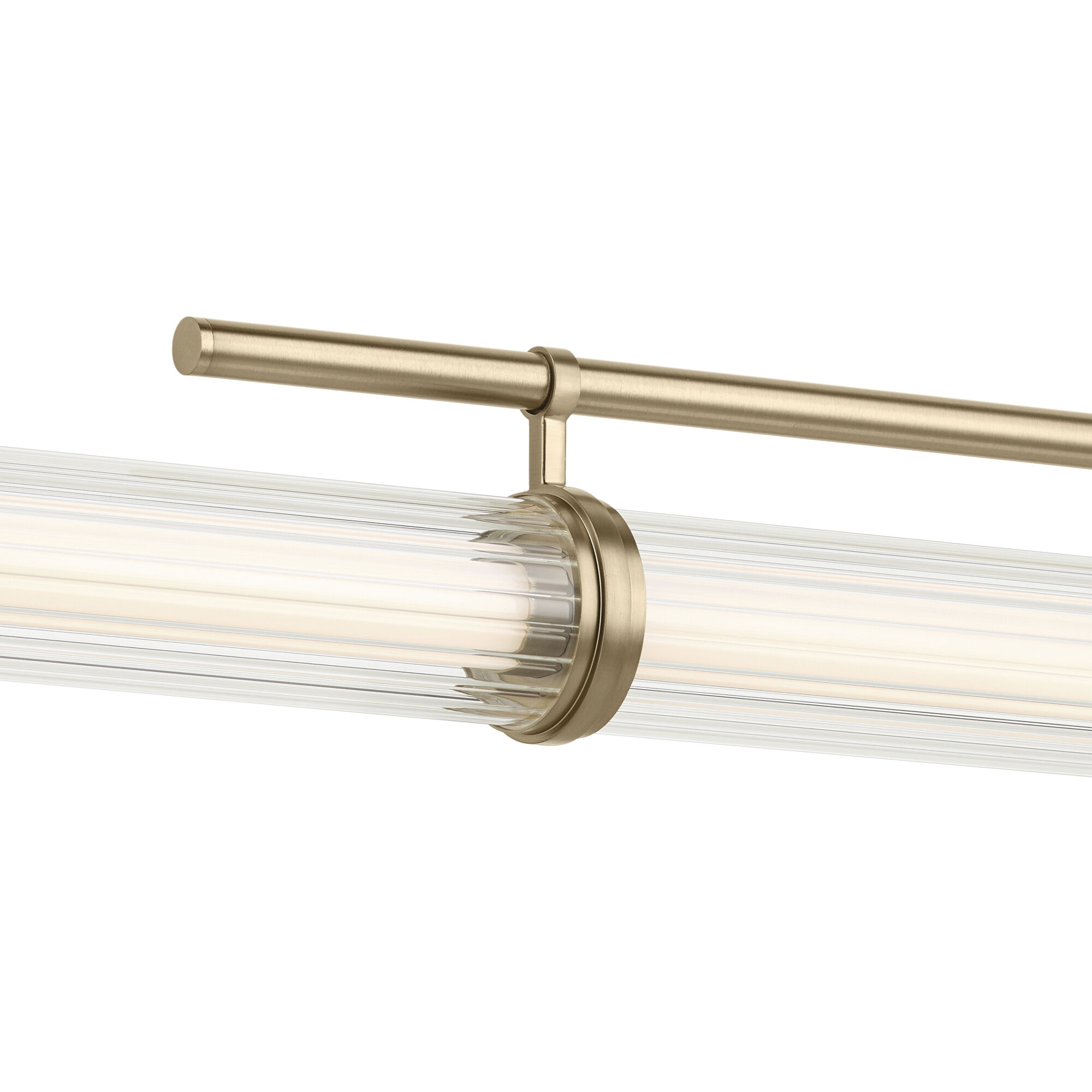 Riven LED 8 inch Champagne Bronze Chandelier Linear Ceiling Light