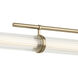Riven LED 8 inch Champagne Bronze Chandelier Linear Ceiling Light