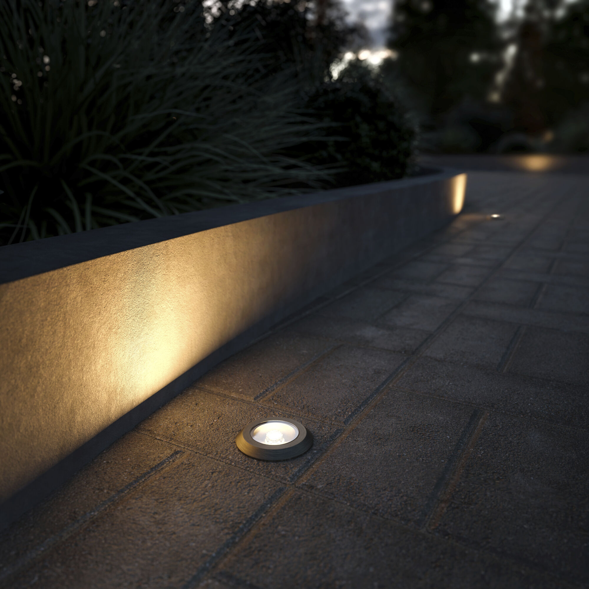 Landscape LED 12 3.50 watt Centennial Brass Landscape 12V LED Inground in 2700K