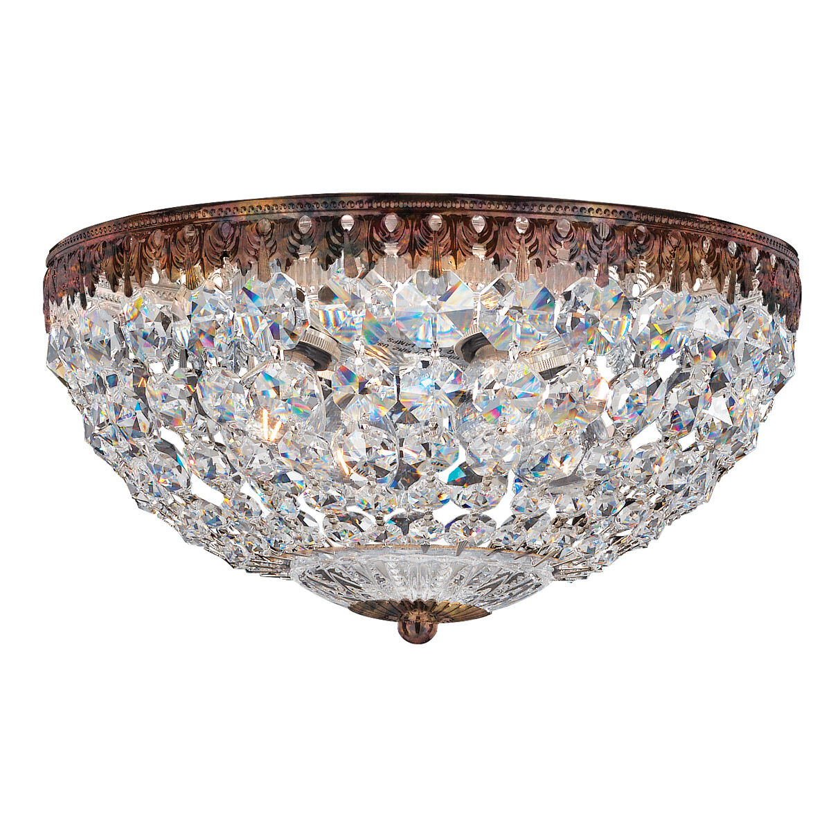 Petit Crystal 4 Light 0.00 inch Flush Mount