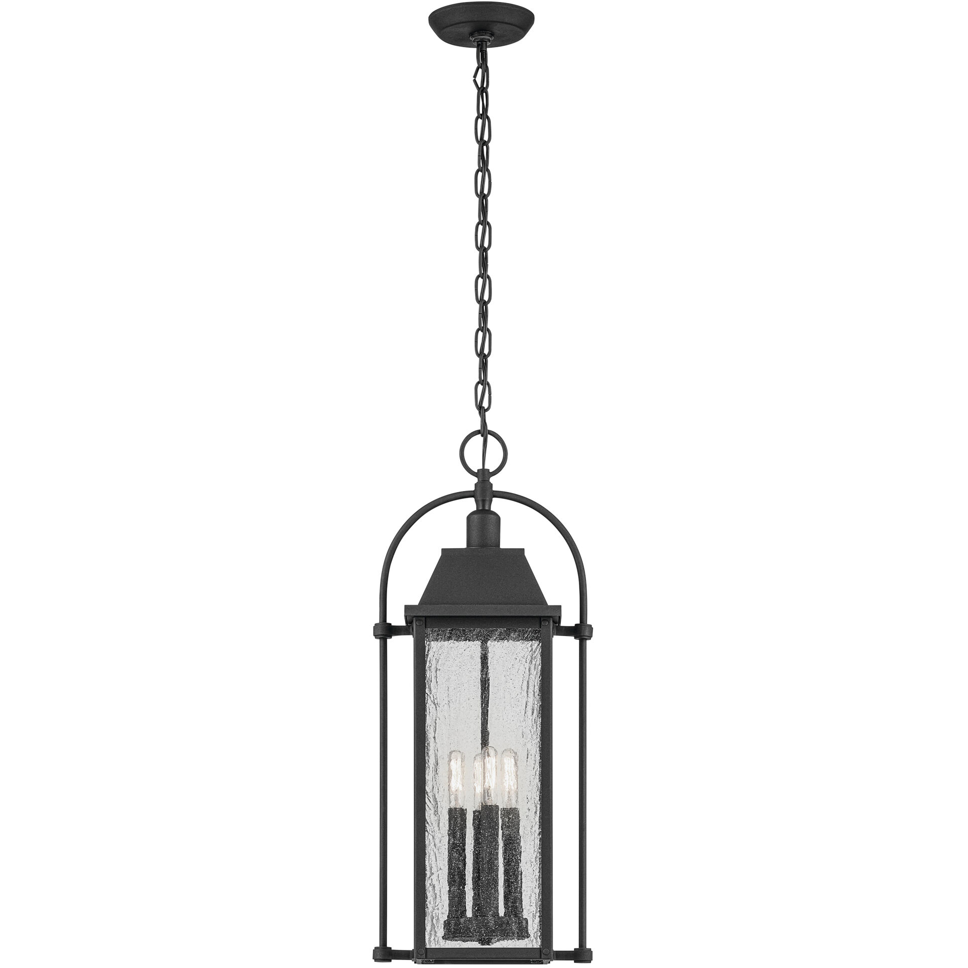 Harbor Row 4 Light 6 inch Textured Black Outdoor Hanging Pendant