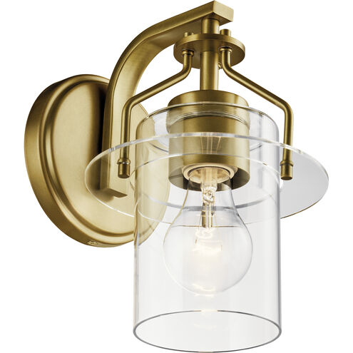 Everett 1 Light 6.5 inch Brushed Brass Wall Sconce Wall Light