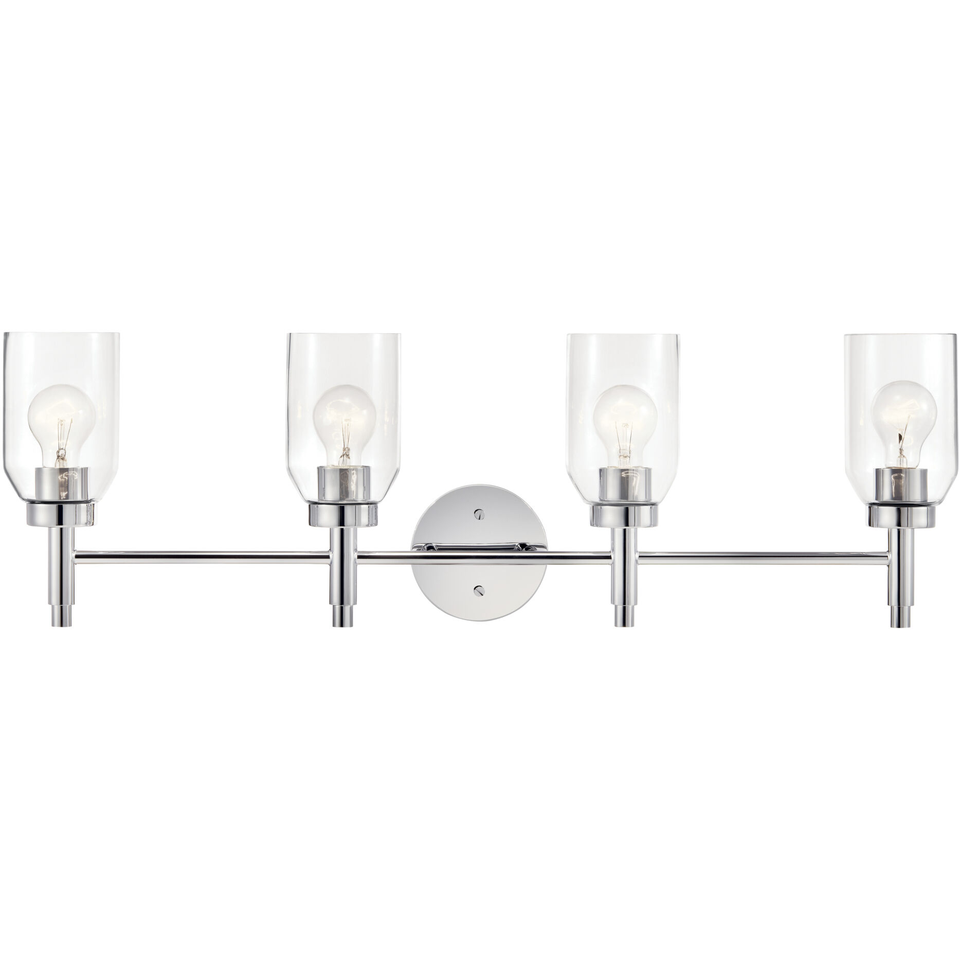 Madden 4 Light 34 inch Chrome Wall Mount Bath Wall Light, 4 Arm