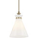 Laria 1 Light Champagne Bronze Pendant Ceiling Light in Opal