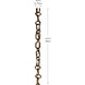 Round Lacquered Bronze Decorative Chain