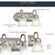 Independence 2 Light 12 inch Brushed Nickel Wall Mt Bath 2 Arm Wall Light