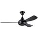 Ample 54 inch Satin Black Ceiling Fan