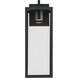 Branner 1 Light 24 inch Textured Black Outdoor Wall Light