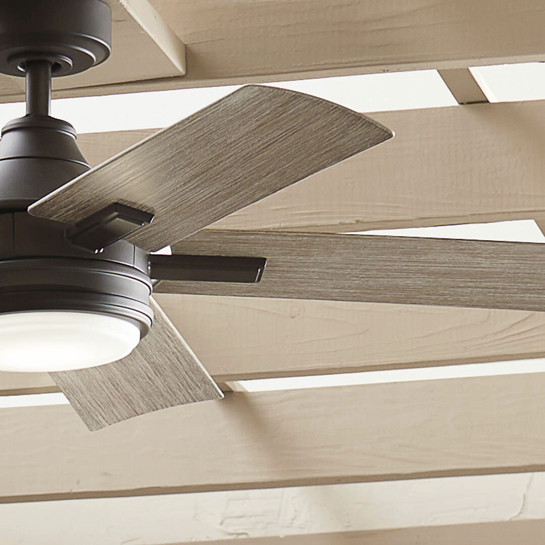 Tide 52 inch Olde Bronze with Weathered Medium Oak Blades Ceiling Fan