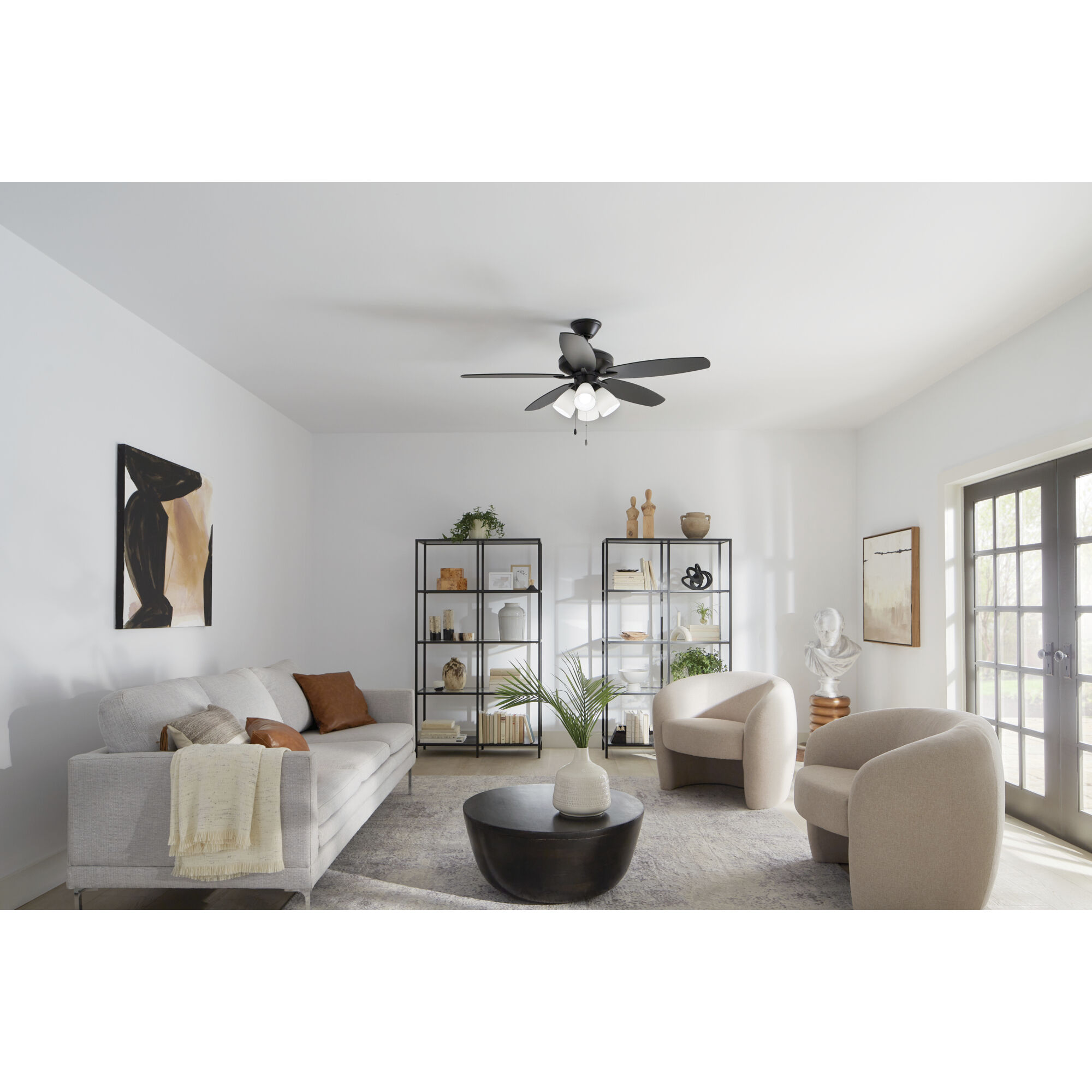 Renew Premier 52 inch Satin Black Ceiling Fan