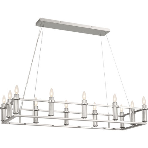 Rosalind 12 Light 17 inch Polished Nickel Chandelier Ceiling Light