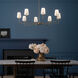 Pallas 8 Light 42.75 inch Brushed Natural Brass Chandelier Ceiling Light