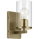 Crosby 1 Light 4.5 inch Natural Brass Wall Sconce Wall Light