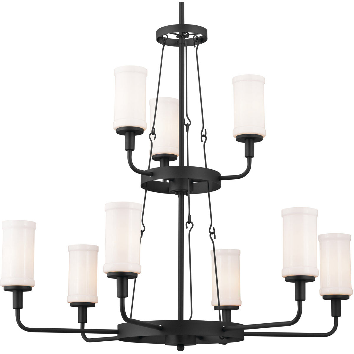 Homestead Vetivene 9 Light 40 inch Textured Black Chandelier Ceiling Light, Vetivene
