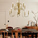 Homestead Karthe 12 Light 42 inch Natural Brass Chandelier Ceiling Light, Karthe