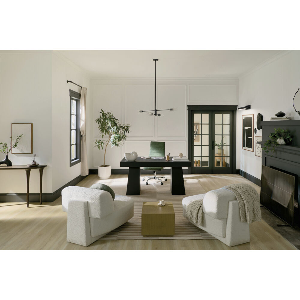 Velestino 4 Light 5.25 inch Black Chandelier Linear Ceiling Light