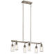 Braelyn 6 Light 15 inch Classic Pewter Chandelier Linear (Double) Ceiling Light