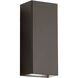 Walden LED 12 inch Architectural Bronze Outdoor Wall, Medium