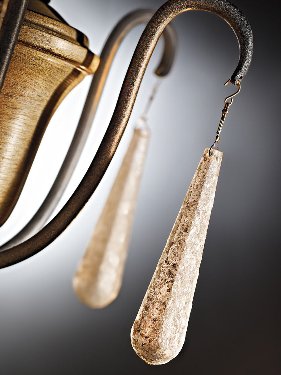 Kimblewick 6 Light 26 inch Weathered Zinc Chandelier 1 Tier Medium Ceiling Light, 1 Tier Medium