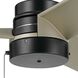 Spyn Lite 52 inch Satin Black Ceiling Fan