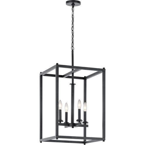 Crosby 4 Light 16 inch Black Foyer Pendant Ceiling Light