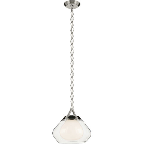 Nella 1 Light Polished Nickel Pendant Ceiling Light