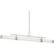 Riven Linear Chandelier Ceiling Light in Polished Nickel