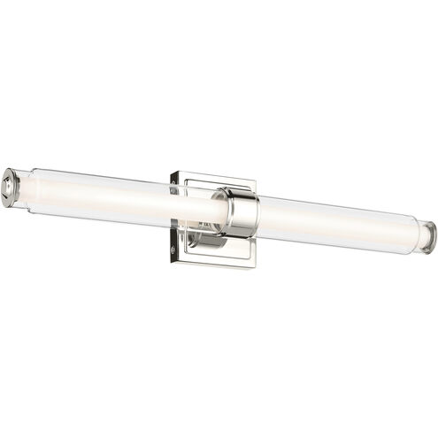Laurene LED 18.5 inch Polished Nickel Linear Bath Bar Wall Light, Medium