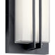 Manhattan LED 22 inch Textured Black Outdoor Wall, Medium