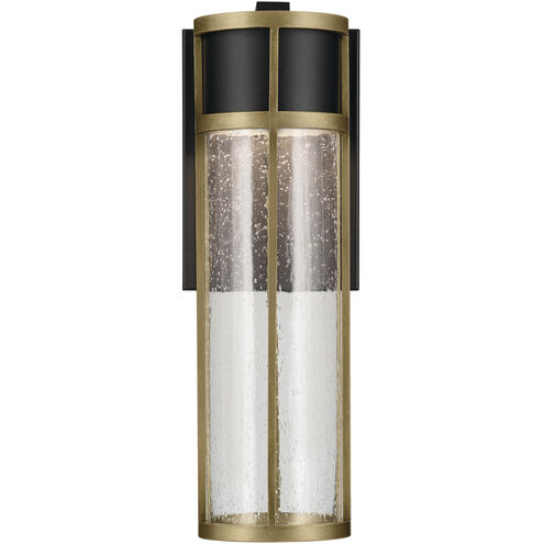 Camillo LED 15.75 inch Black Textured Outdoor Wall, Medium