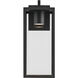 Branner 1 Light 17.75 inch Textured Black Outdoor Wall Light