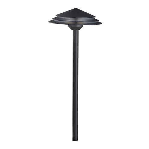 Independence 12 2.00 watt Textured Black Landscape 12V LED Path/Spread in 2700K