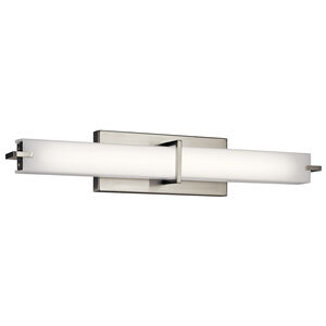 Independence LED 26 inch Brushed Nickel Linear Bath Medium Wall Light, Medium