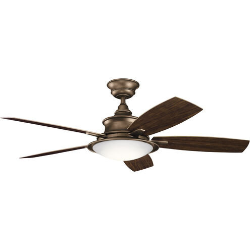 Cameron 52 inch Weathered Copper Powder Coat with Dark Walnut Blades Ceiling Fan