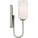Solia LED 5 inch Brushed Nickel with Black Wall Sconce Wall Light