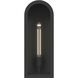 Marea 1 Light 17 inch Textured Black Outdoor Wall Light