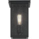 Arkville 1 Light 10 inch Textured Black Outdoor Wall Light, Small