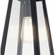 Delison 1 Light 14 inch Black Outdoor Wall Sconce