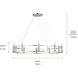 Rosalind 10 Light 50 inch Polished Nickel Chandelier Ceiling Light