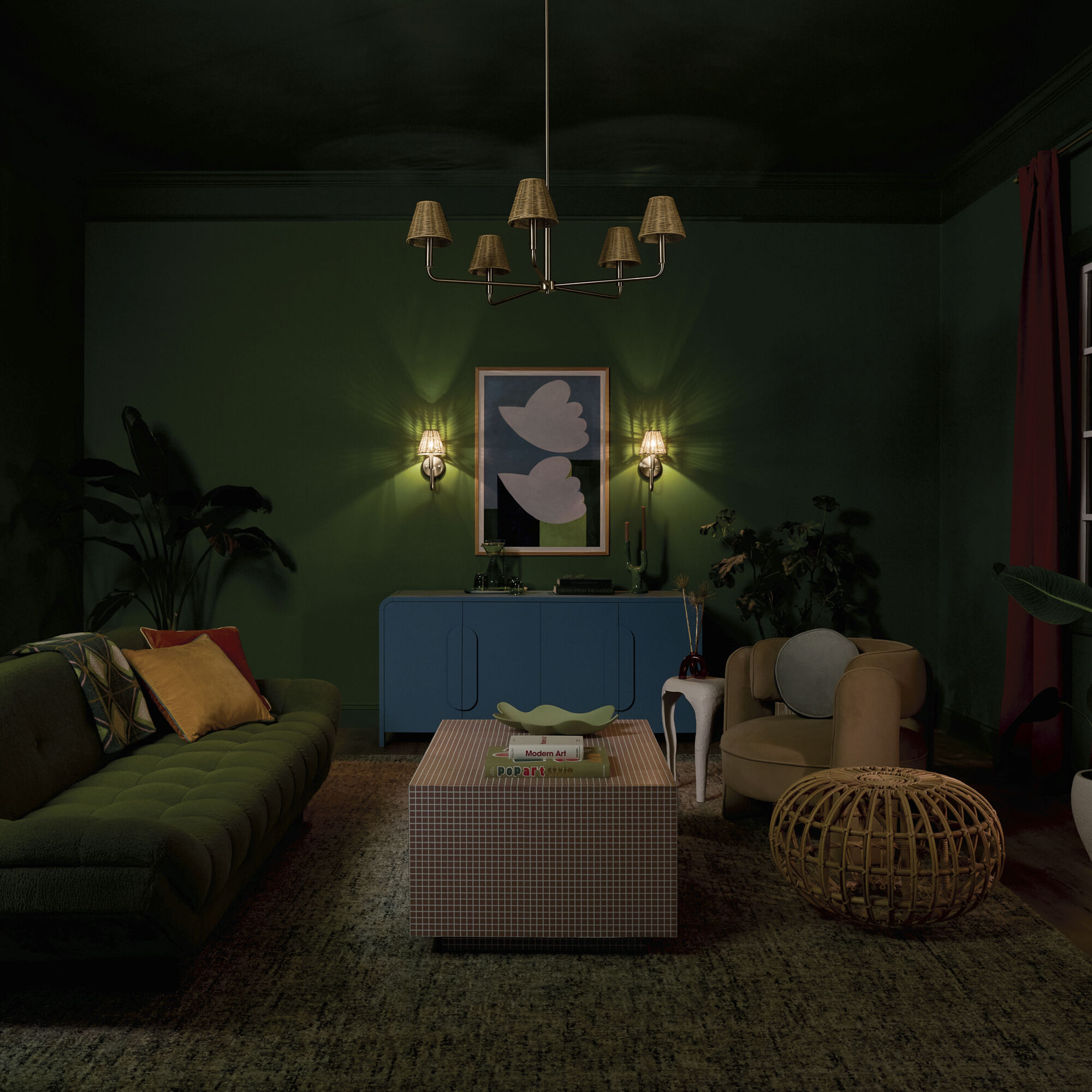 Bekah 5 Light Champagne Bronze Chandelier Ceiling Light