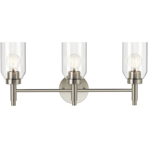 Madden 3 Light 24 inch Brushed Nickel Wall Mount Bath Wall Light, 3 Arm