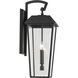 Mathus 2 Light 24.25 inch Black Textured Outdoor Wall, Large