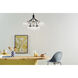 Silvarious 12 Light Black Chandelier/Semi Flush Ceiling Light in Clear Crackle